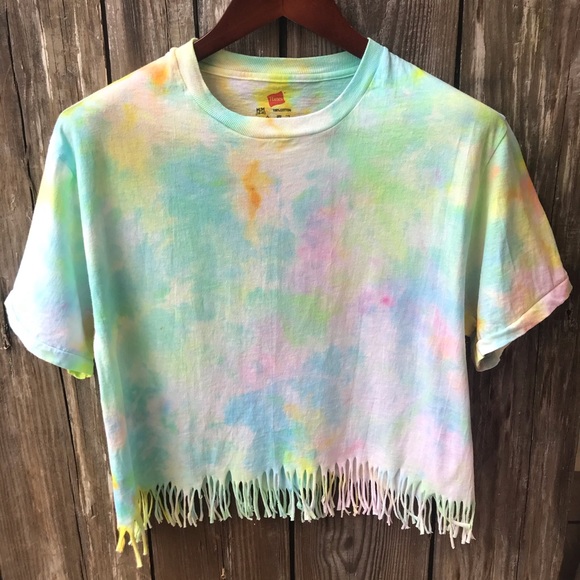 Ice Dyed Crop Tee M - Picture 5 of 7